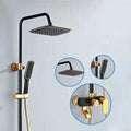 Coloana de dus Baie Negru și Auriu – Design Simplist și Elegant, vst97