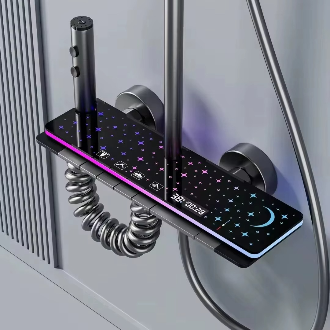 Set de duș Galaxy – cu efect LED, Display si 4 functii de spalare, MTZ4