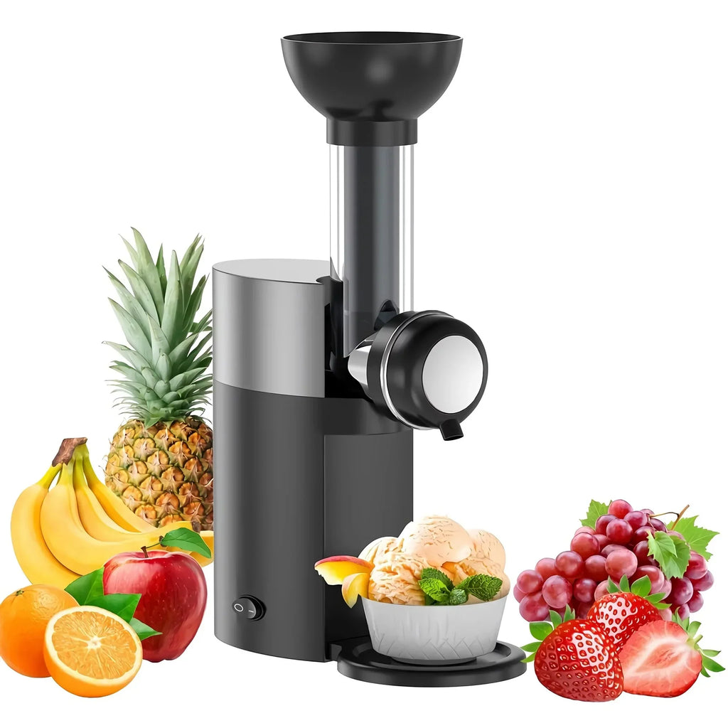 Aparat de Înghețată Swirlio Big Boss, Electric, Rapid, Negru – Prepară Înghețată de Casă Ușor și Delicios