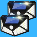 Set 2 x Lampa solara 100 Led cu senzor de miscare
