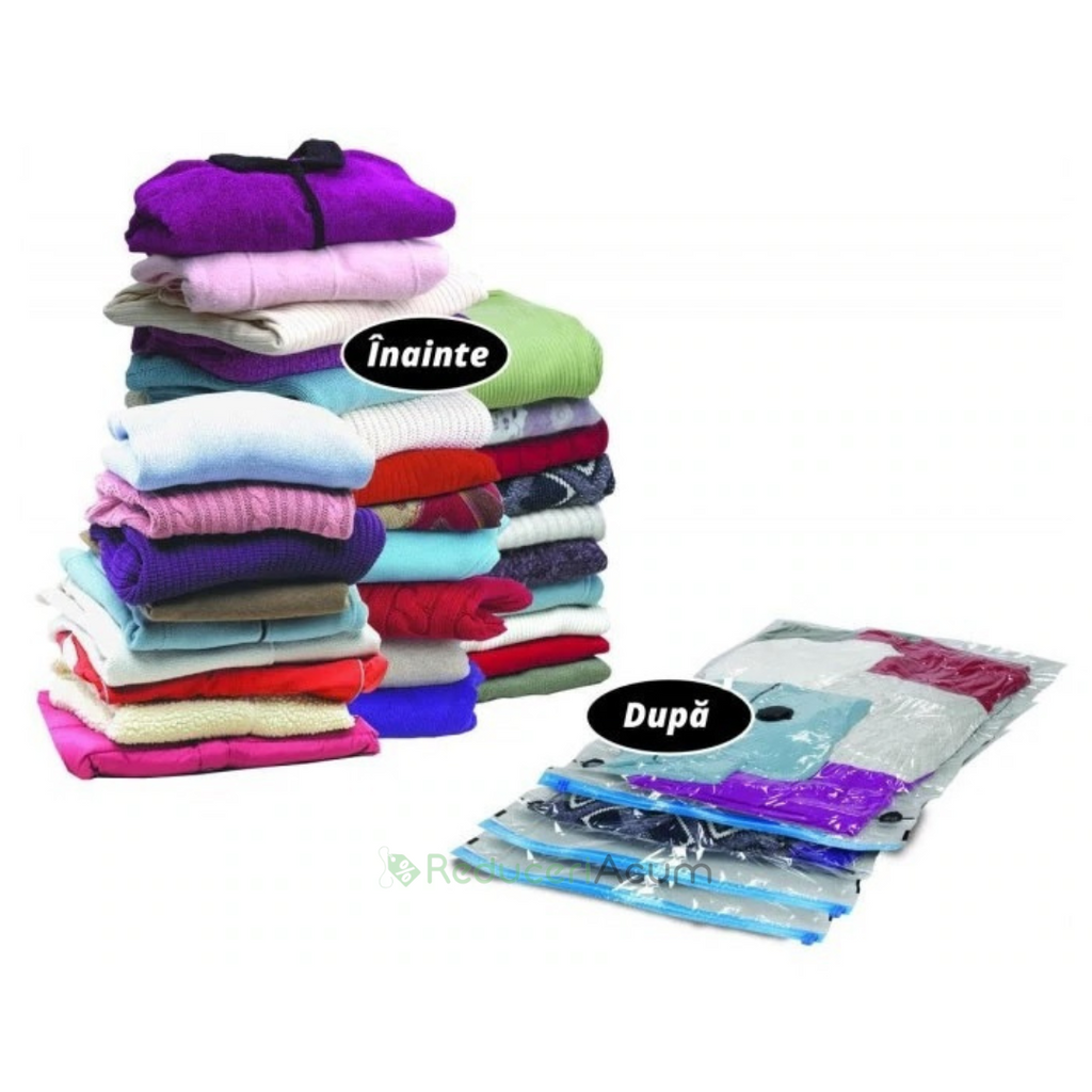 Set 4 saci de vidat haine, 70 x 100 cm