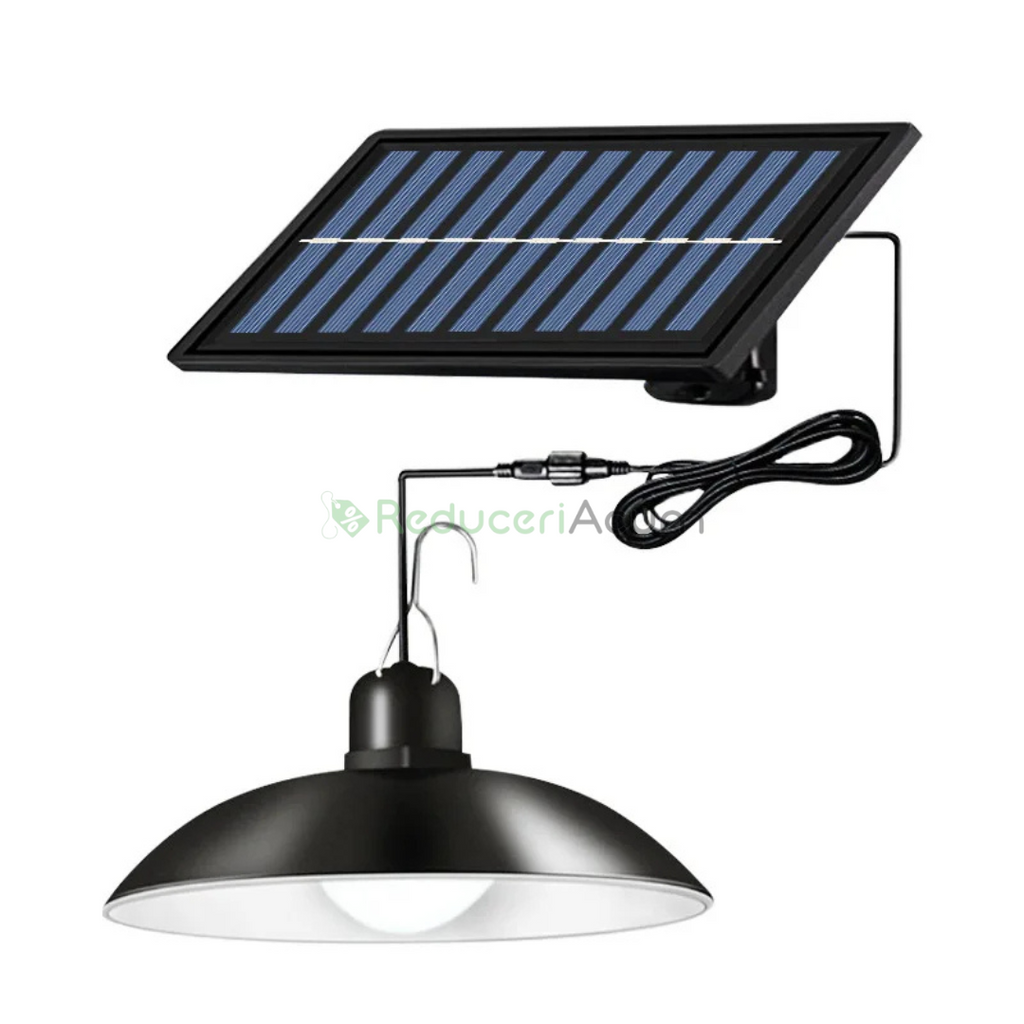 Panou Solar cu 1 Bec LED cu Aplica si Telecomanda