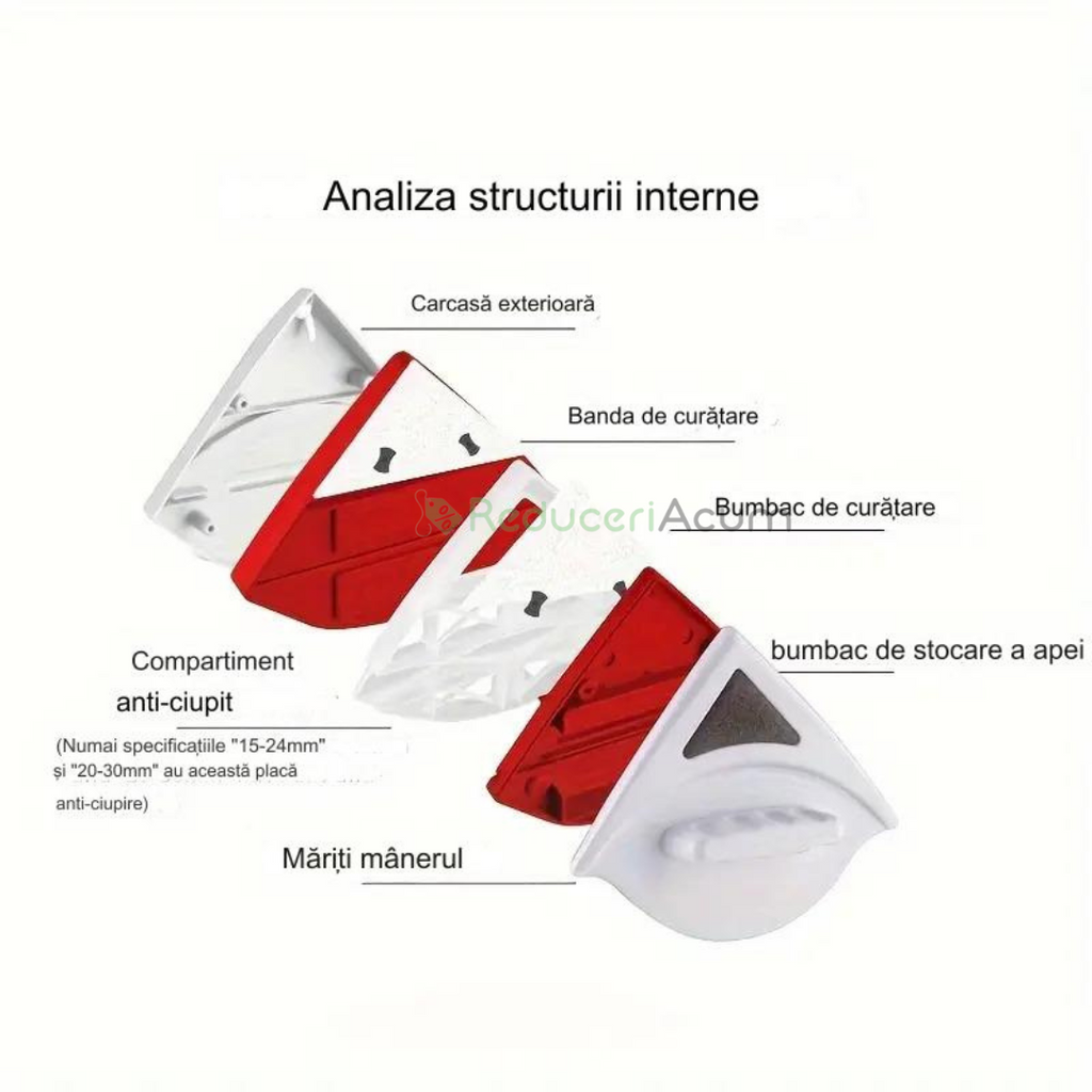 Stergator magnetic pentru geamuri 3D