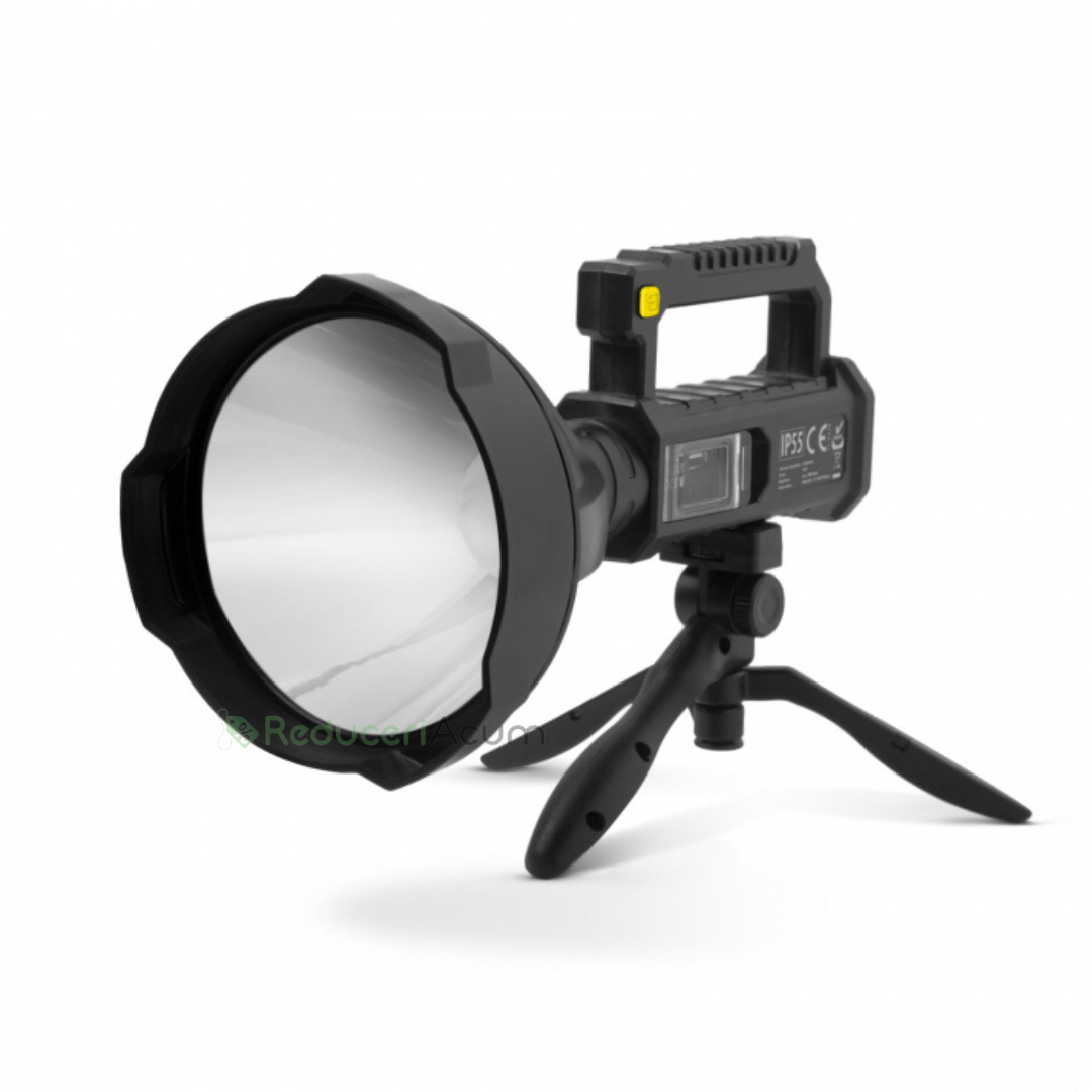 Lanterna de mana 2500 W, trepied, 4 moduri iluminare, Lumina 500 ,M