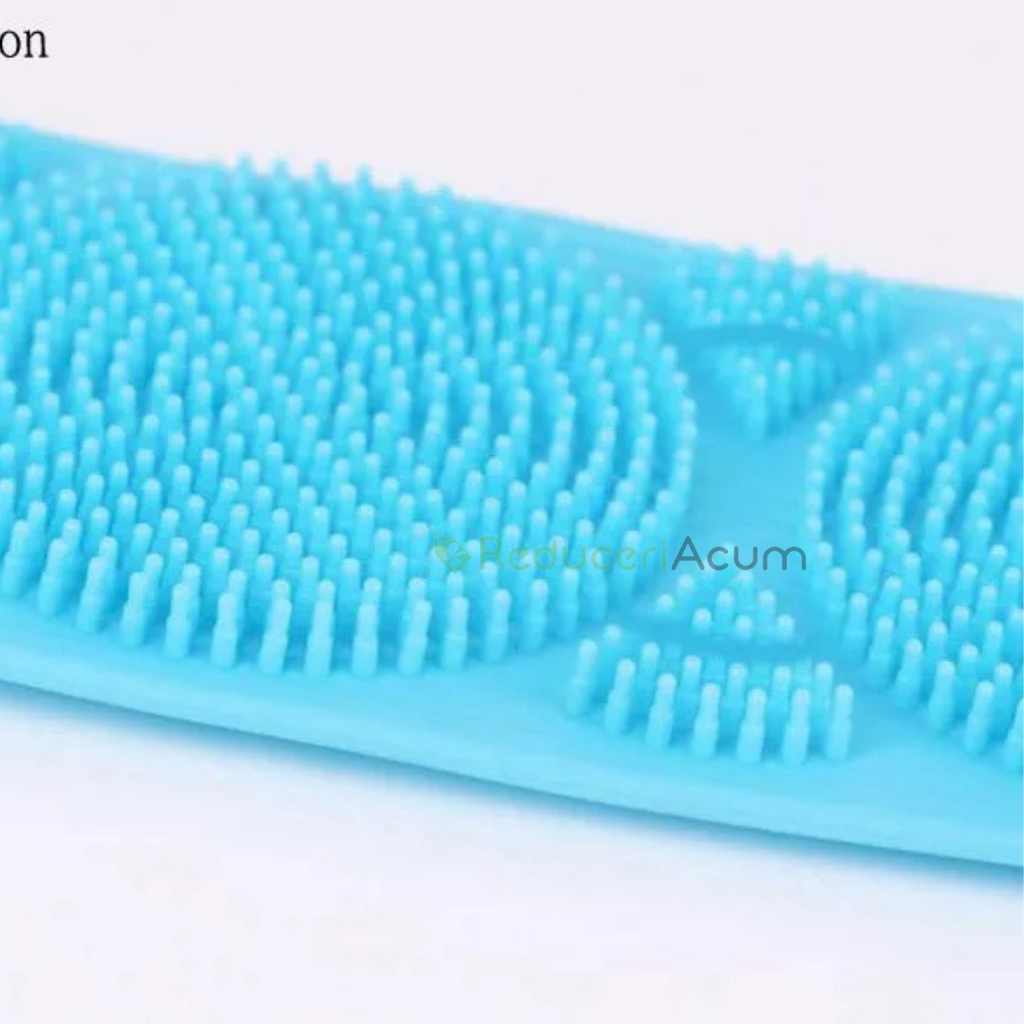 Pachet! Perie de corp pentru dus + Cap de dus cu granule