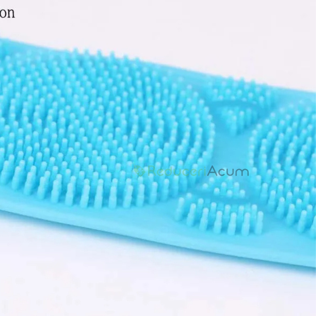 Pachet! Perie de corp pentru dus + Cap de dus cu granule