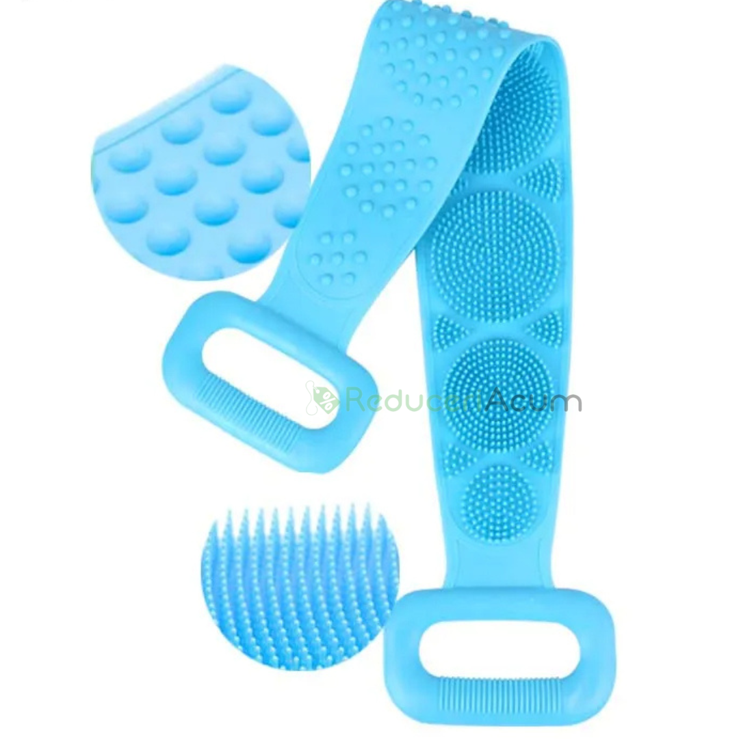 Pachet! Perie de corp pentru dus + Cap de dus cu granule