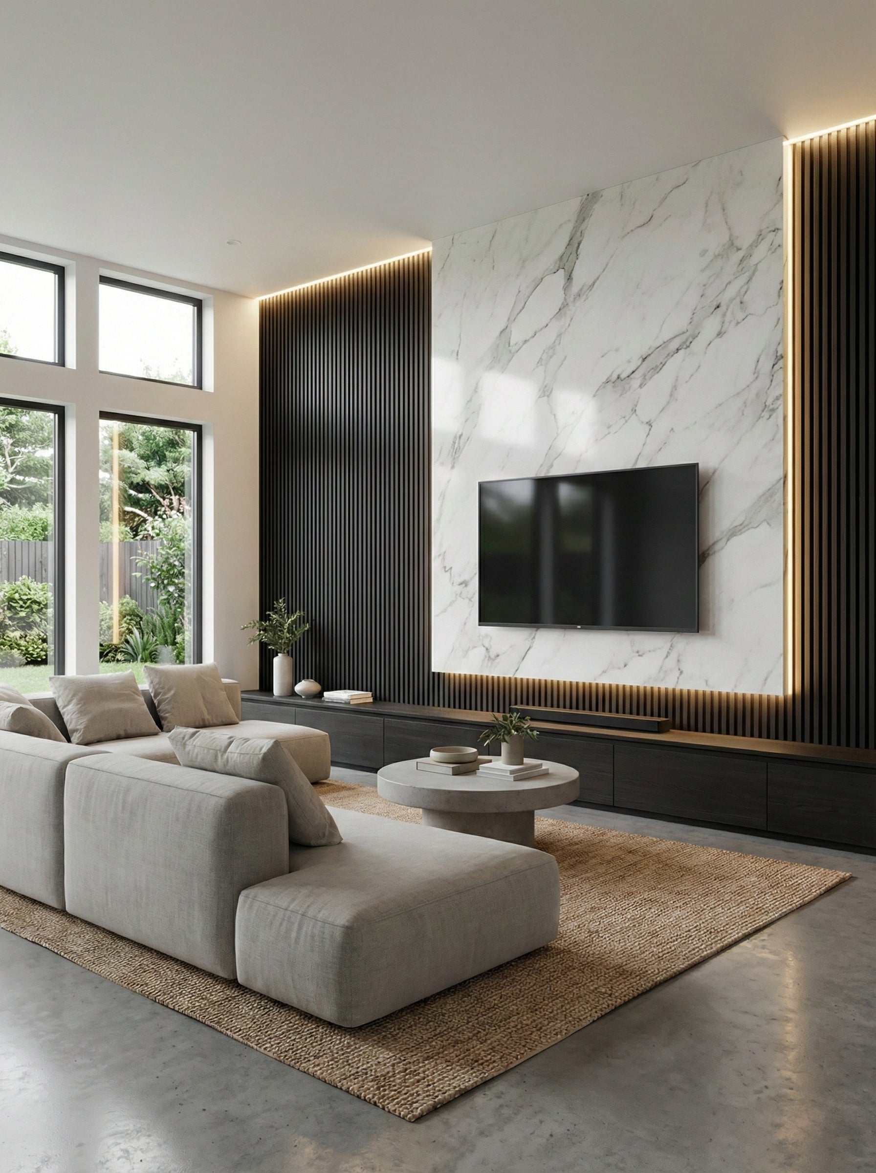 Riflaj perete interior Negru