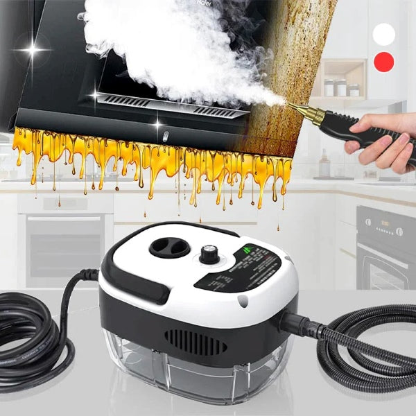 Curățător cu abur sub presiune 2500W, 3 BAR, rezervor 1L, 105°C – aparat profesional pentru curățare fără chimicale