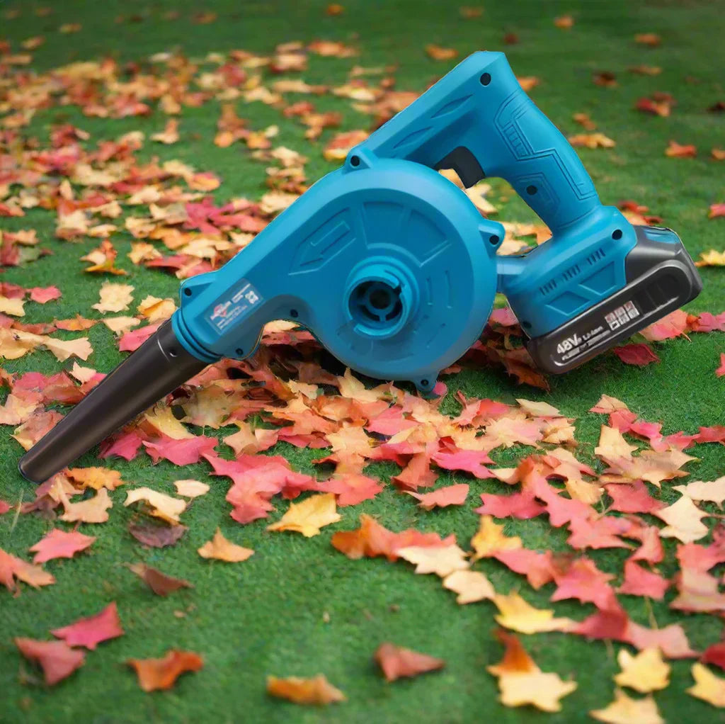 Aspirator Suflantă Frunze 2 în 1 fără Fir, 880W, 48V, 18000 RPM, Curățare Frunze, Praf și Zăpadă