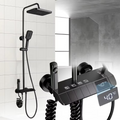 Set de Dus AquaElegance Afisaj Negru Mat – Digital si Functii Multiple, BSL10