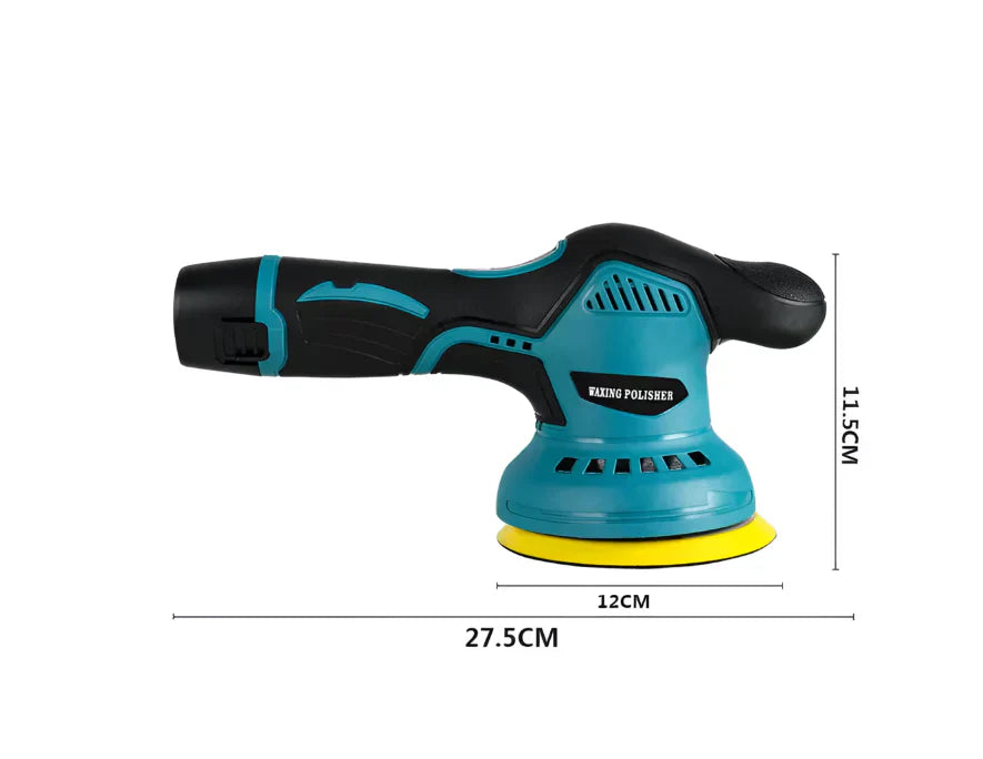 Mașină de Polish Auto fără Fir, 2 Baterii 12V, 8 Trepte Viteză, 2500-5000 RPM