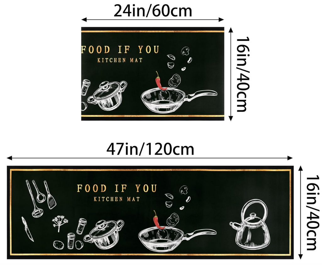 set 2 covoras GRI 150x43 cm / 75x43