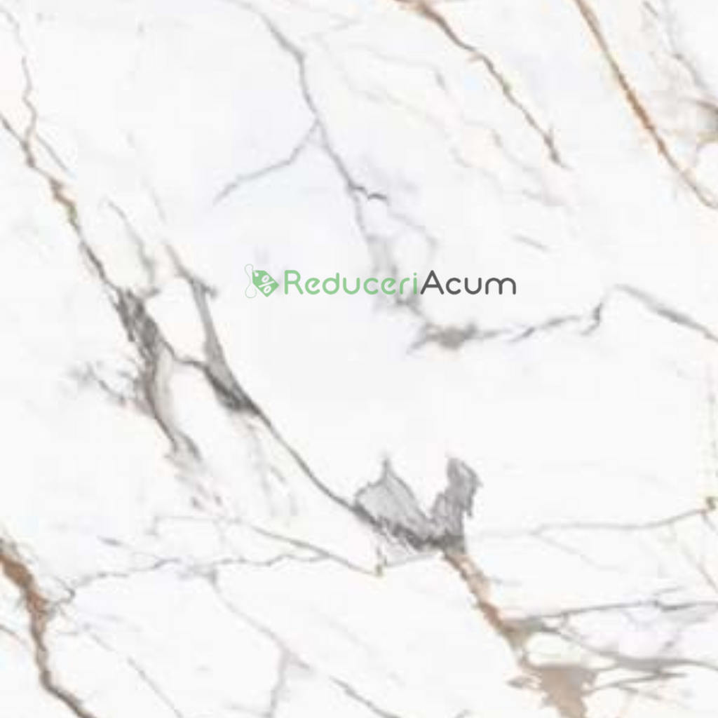 Set 10 Folii Autocolante Marmură Alb-Negru – Dimensiune 60x30 cm