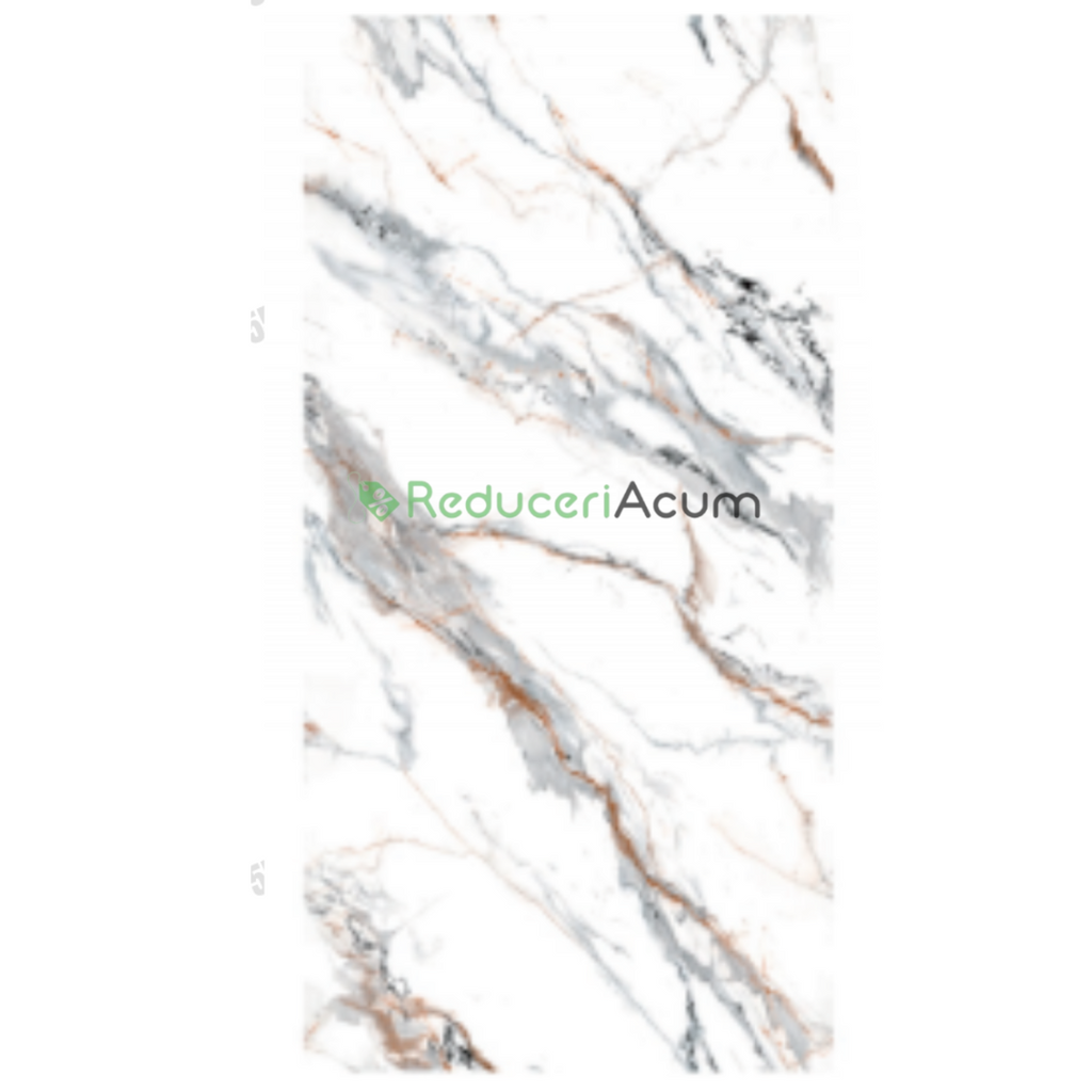 Set 10 Folii Autocolante Marmură Alb-Negru – Dimensiune 60x30 cm