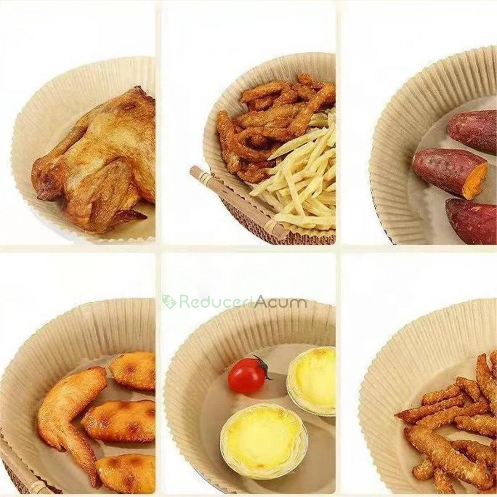 Hartie de copt pentru friteuza si tava, unica folosinta, 100 Buc
