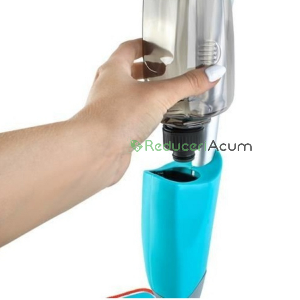 Mop microfibra cu pulverizare apa, rezervor 600 ml