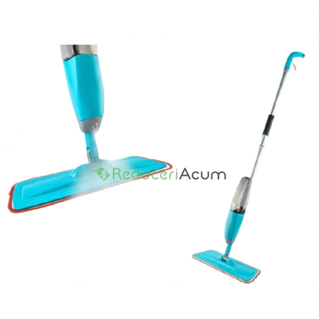 Mop microfibra cu pulverizare apa, rezervor 600 ml
