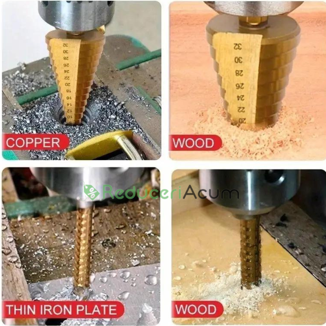 Set burghie metal, LEIH MANN, universale, 6 piese acoperite cu TITAN