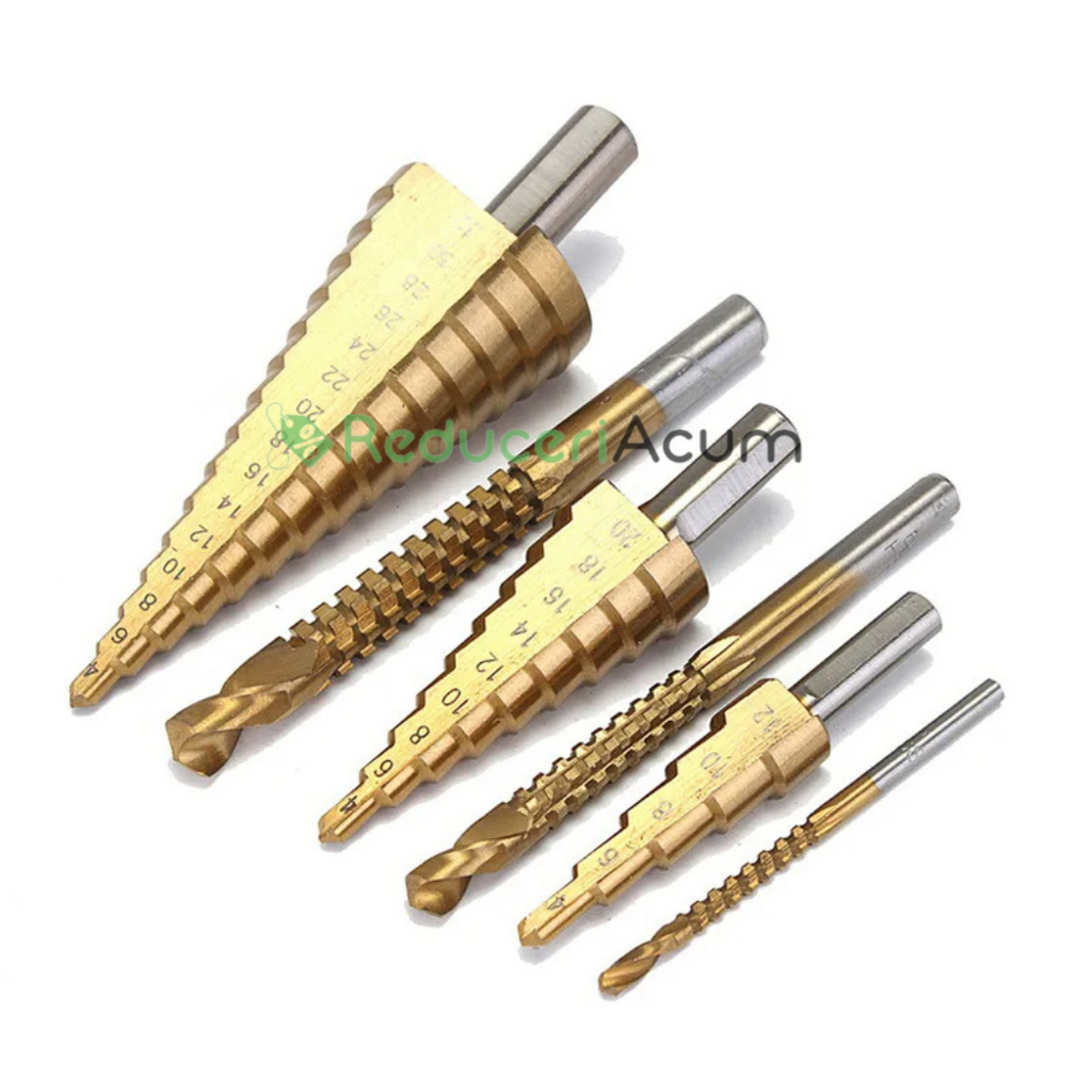 Set burghie metal, LEIH MANN, universale, 6 piese acoperite cu TITAN