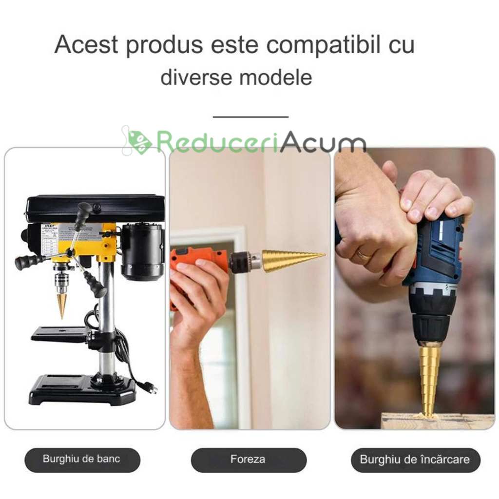 Set burghie metal, LEIH MANN, universale, 6 piese acoperite cu TITAN