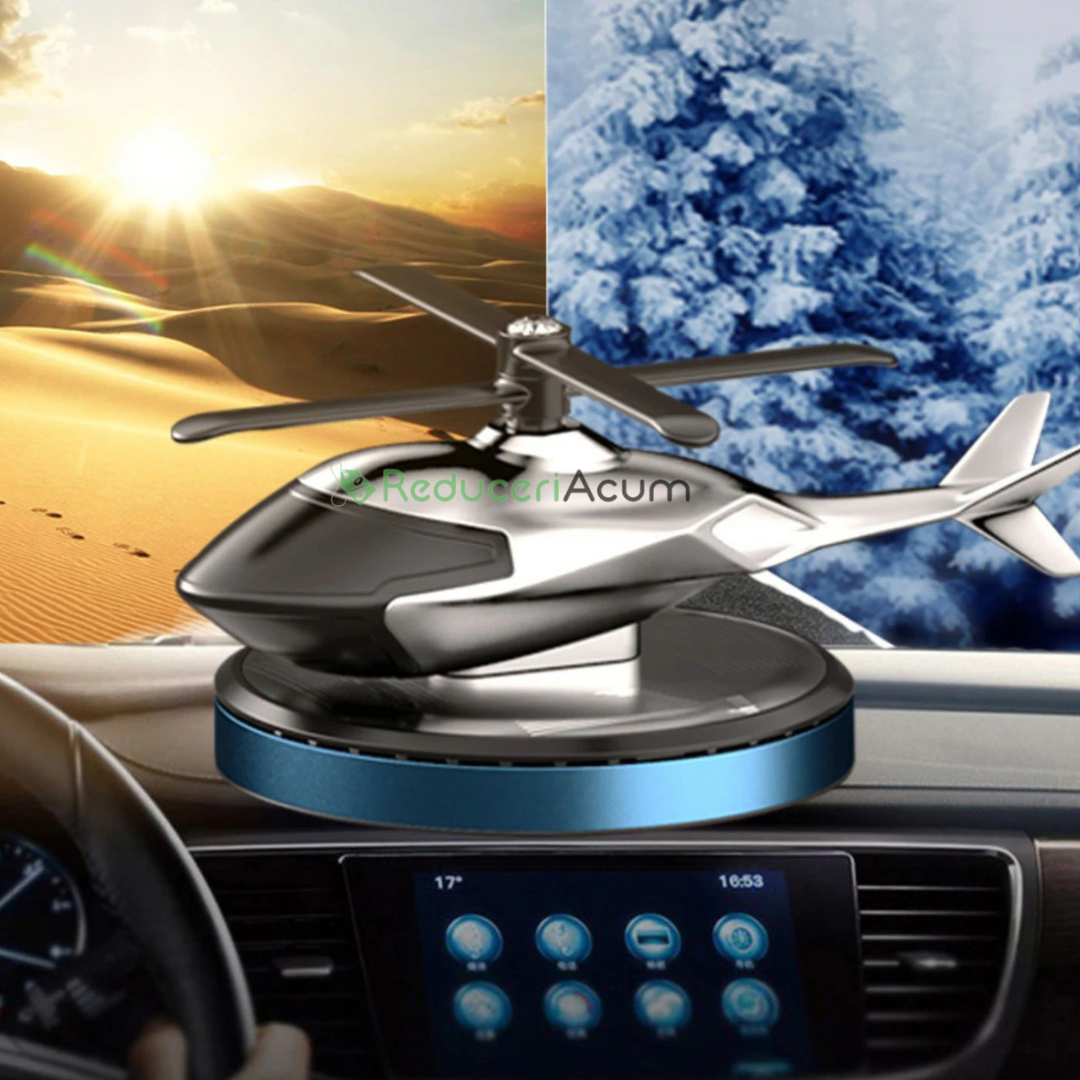 ELICOPTER SOLAR ODORIZANT PENTRU MAȘINI