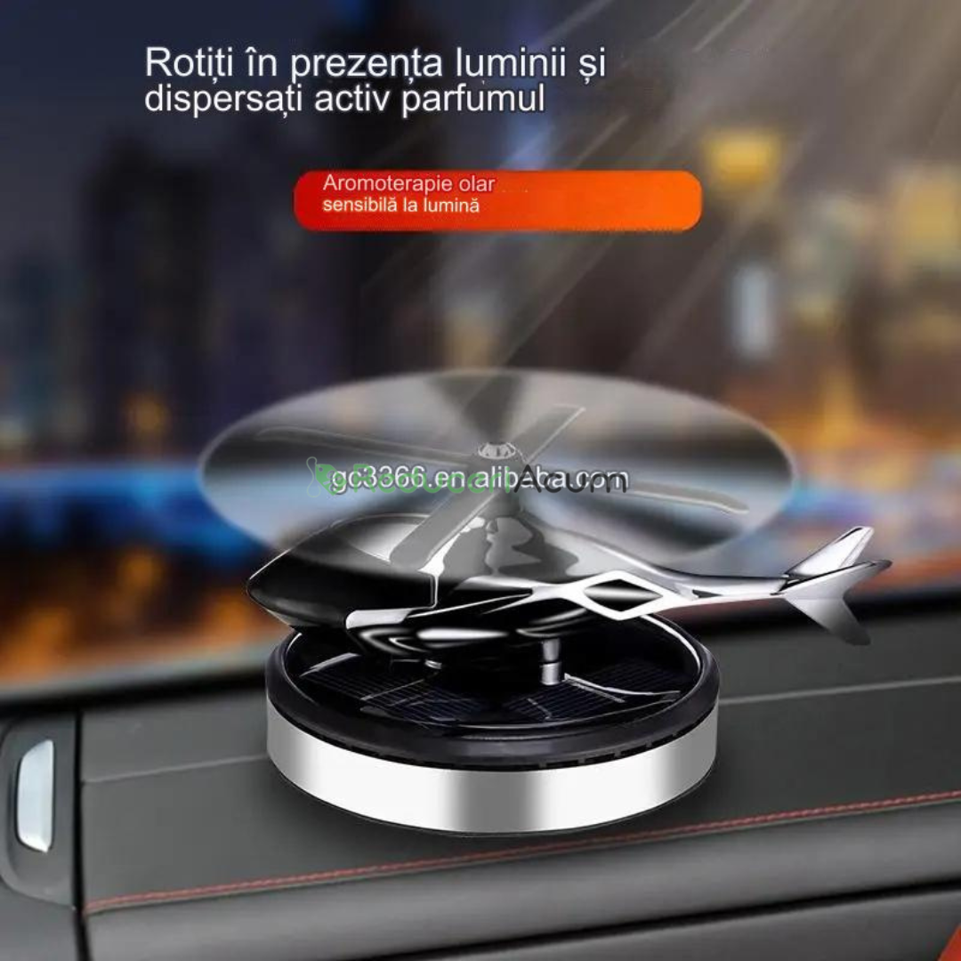 ELICOPTER SOLAR ODORIZANT PENTRU MAȘINI
