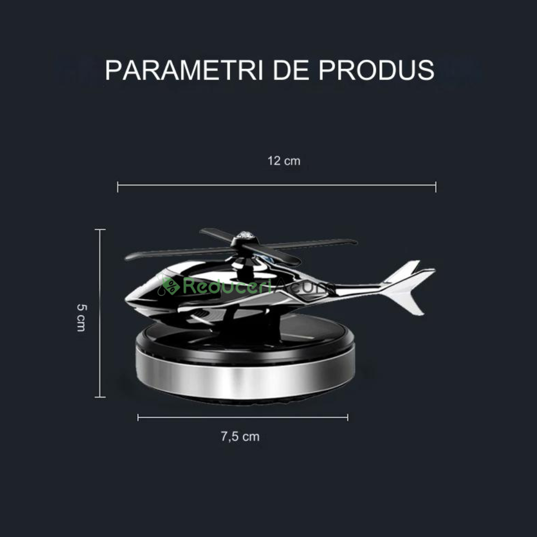 ELICOPTER SOLAR ODORIZANT PENTRU MAȘINI