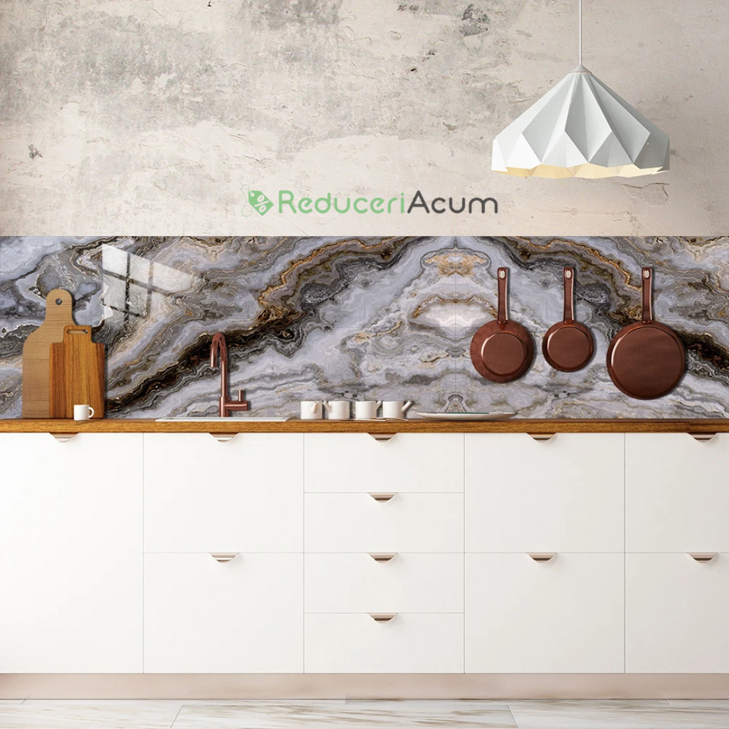 Set 10 Folii Autocolante cu Model Vin Maro, Dimensiune 60x30 cm