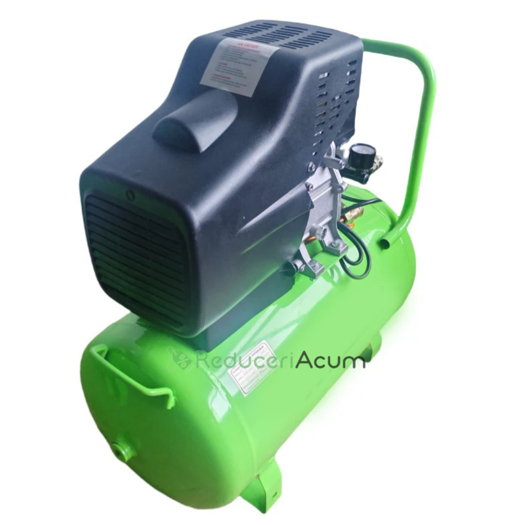 Compresor de Aer Electric Industrial ZA-2525, 2.5 HP, 220V, 50Hz, 0.8 MPa, 0.11 m³/min, Rezervor de 25L, pentru Utilizare Profesională