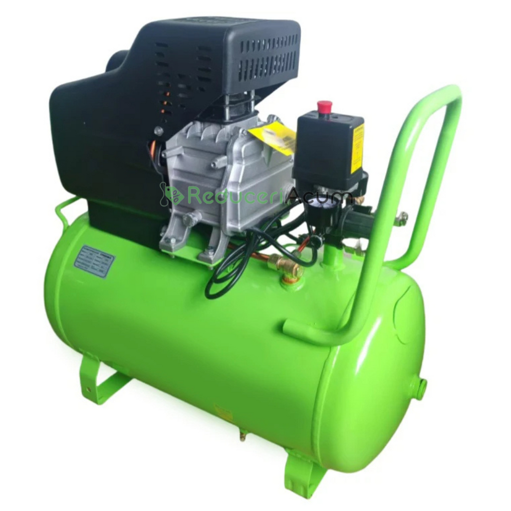 Compresor de Aer Electric Industrial ZA-2525, 2.5 HP, 220V, 50Hz, 0.8 MPa, 0.11 m³/min, Rezervor de 25L, pentru Utilizare Profesională