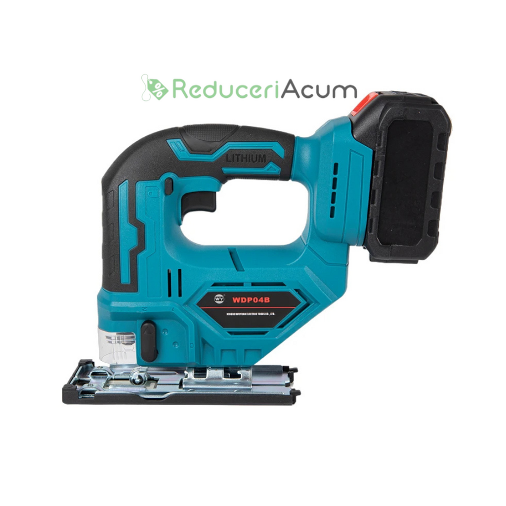 Fierăstrău pendular electric cu 2 acumulatori 36V pentru tăiere în unghi,  unelte de tâmplărie