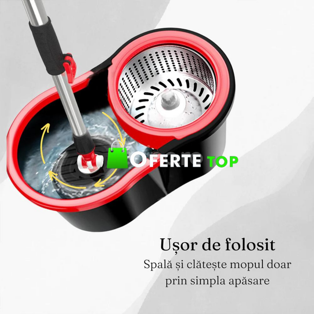 MOP ROTATIV CU 4 REZERVE MOP + 1 REZERVA COVOR
