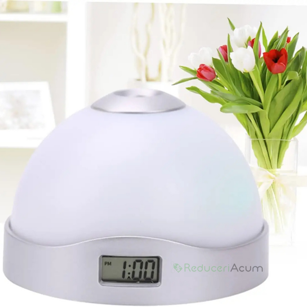 Ceas digital cu proiectie LED, 2 in 1
