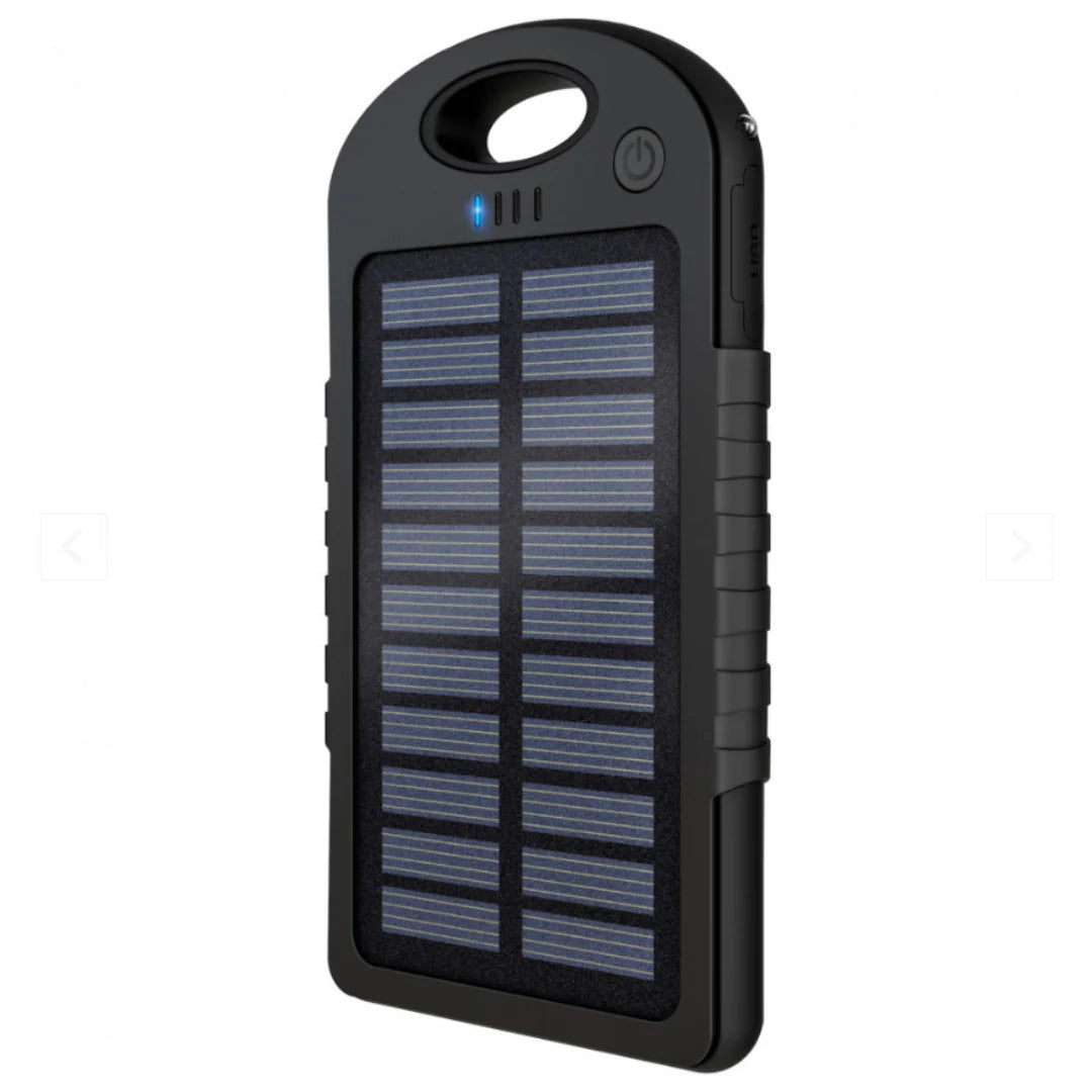 Baterie Externa cu Incarcare Solara 5000 mAh, 2 x USB