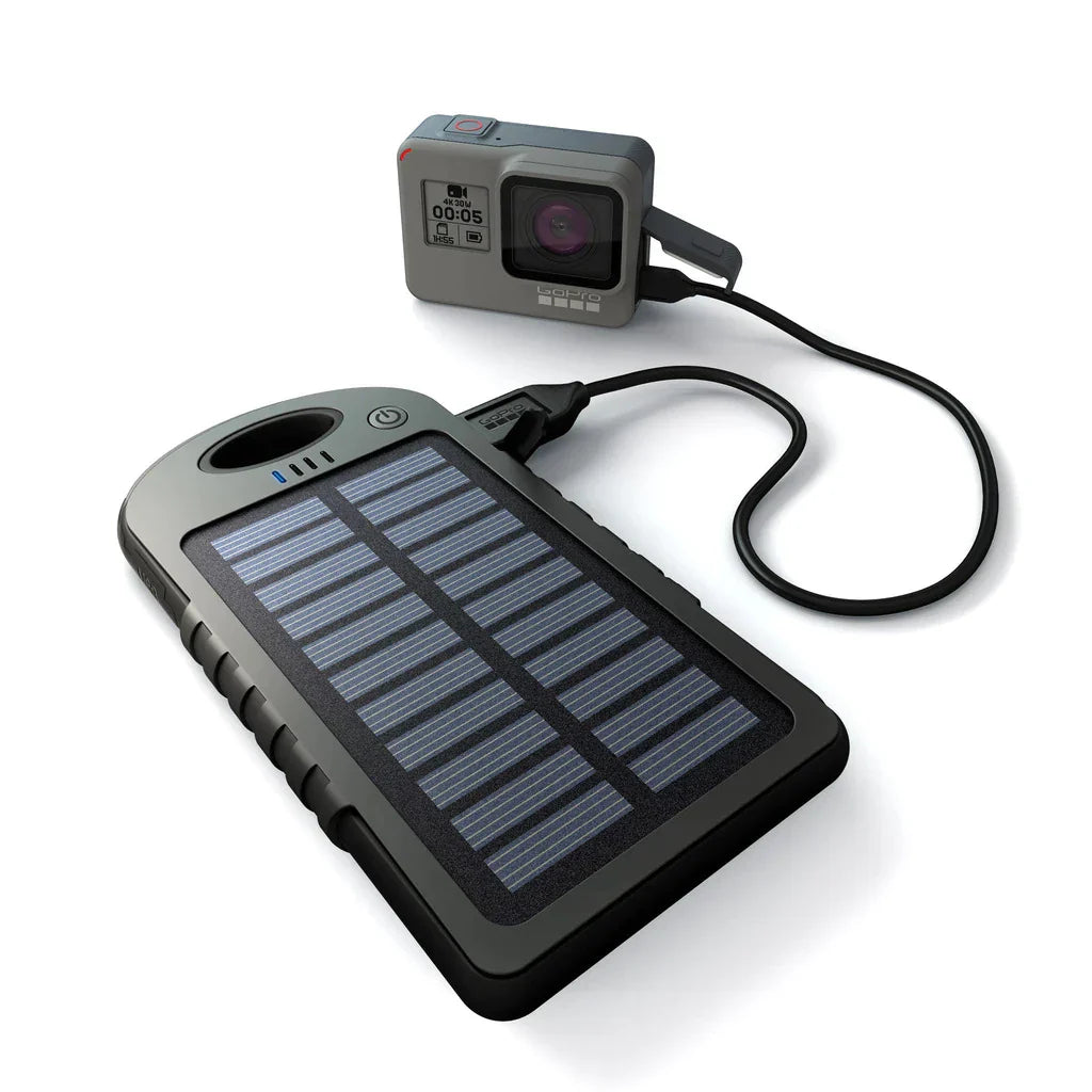 Baterie Externa cu Incarcare Solara 5000 mAh, 2 x USB