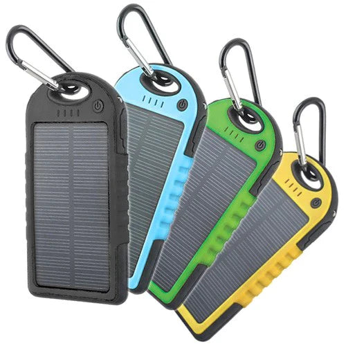 Baterie Externa cu Incarcare Solara 5000 mAh, 2 x USB