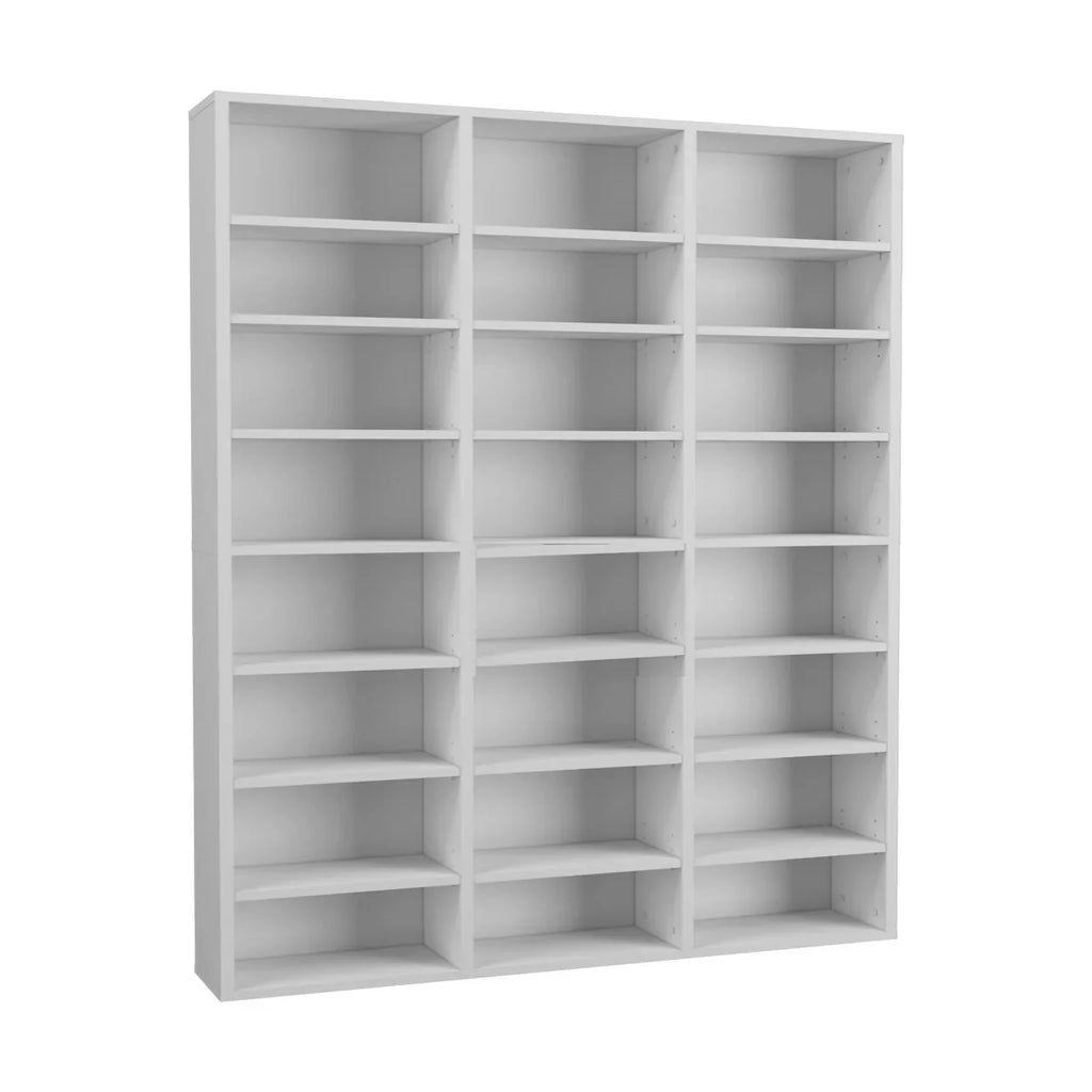 Raft Bibliotecă Modern cu 24 Compartimente, Înaltă și Îngustă, Ideală pentru Cărți sau Colecții, 178 cm Înălțime, Design Elegant