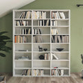 Raft Bibliotecă Modern cu 24 Compartimente, Înaltă și Îngustă, Ideală pentru Cărți sau Colecții, 178 cm Înălțime, Design Elegant