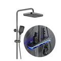Coloană de Duș RainGlow – Afișaj Digital și LED-uri pentru O Experiență Premium