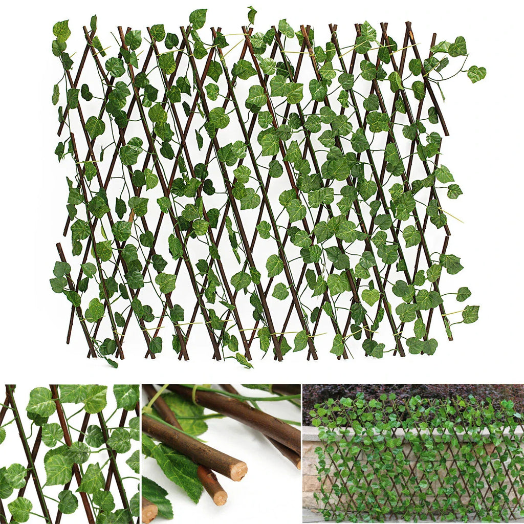 Gard Artificial Extensibil Veșnic Verde – Panou Decorativ pentru Balcon, Terasă sau Gard