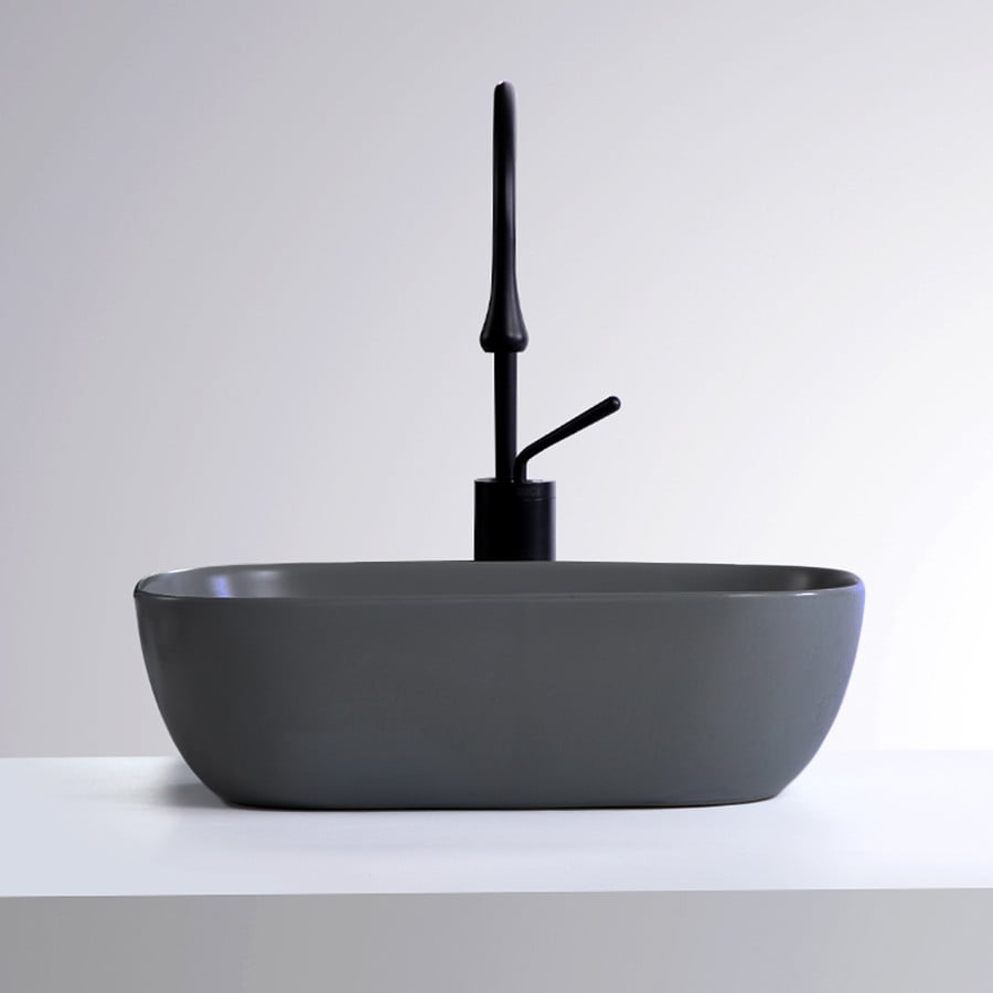 Lavoar Pe Blat, Gri Închis, Design Modern, Semi rotund VST18
