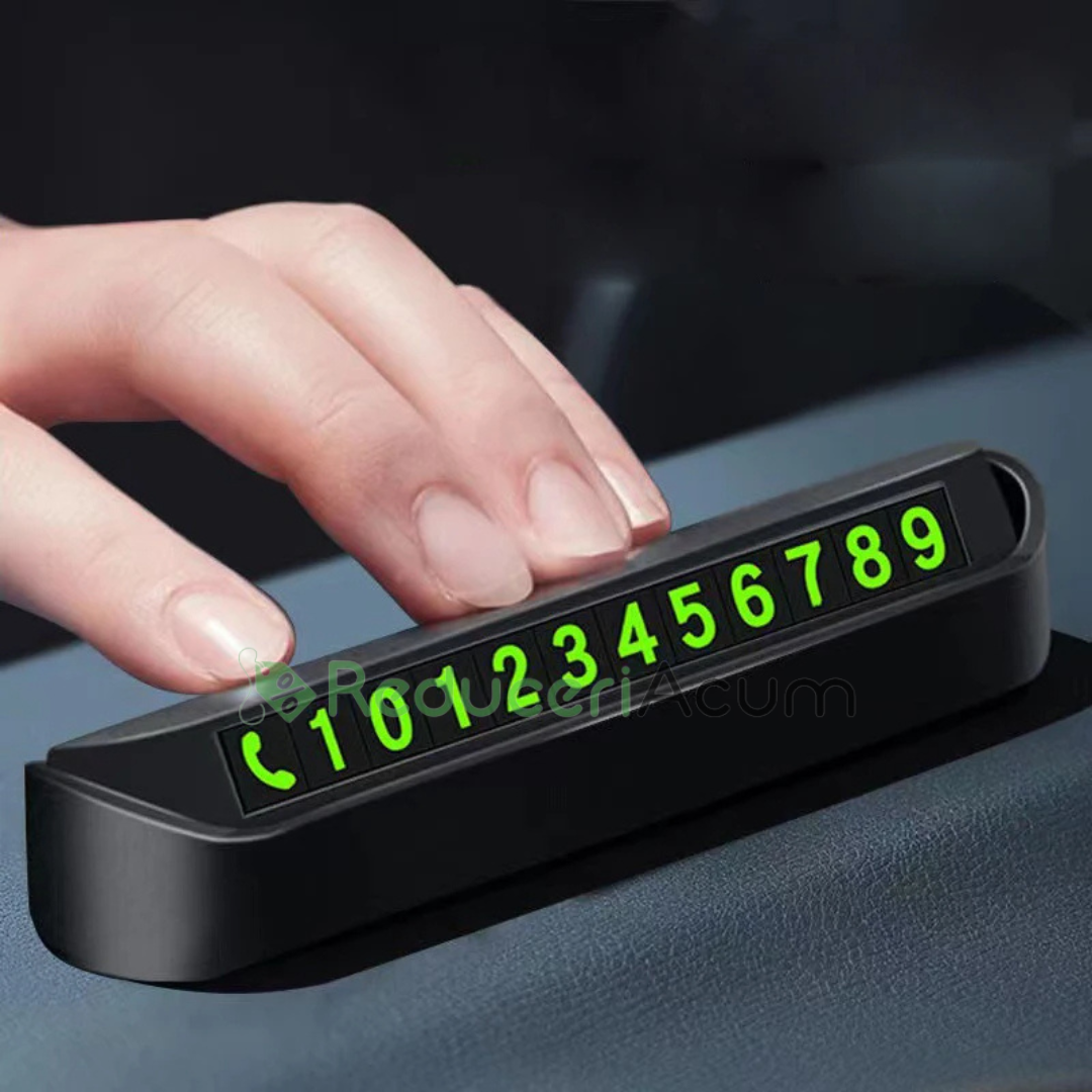 Suport numar de telefon pentru parcare temporara