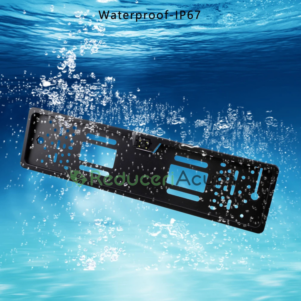 Camera video marsarier cu infrarosu cu suport numar auto inclus