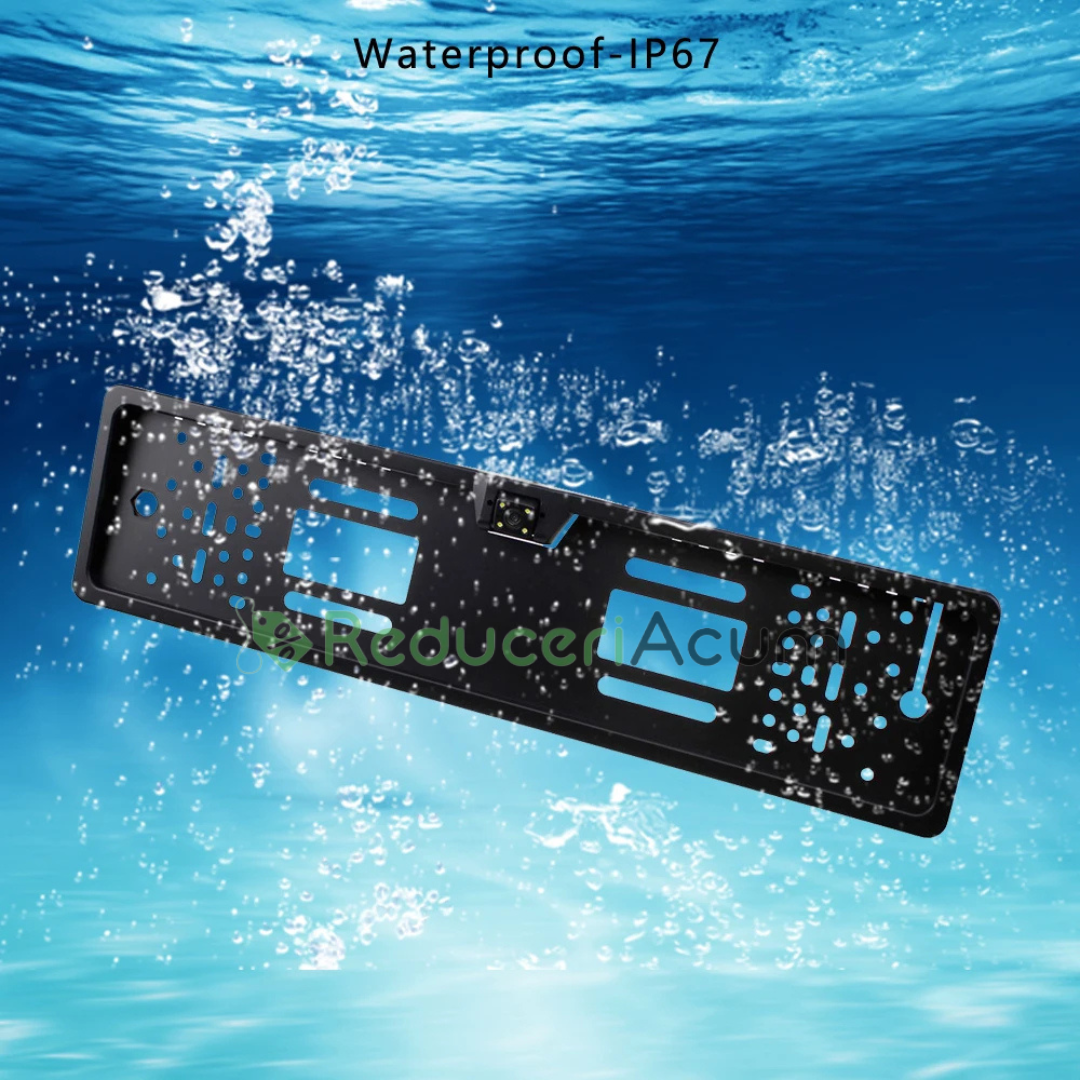Camera video marsarier cu infrarosu cu suport numar auto inclus