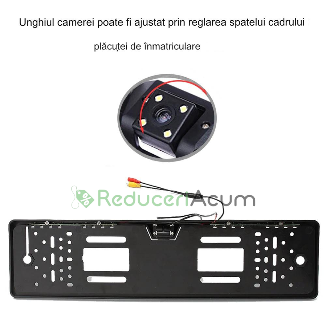 Camera video marsarier cu infrarosu cu suport numar auto inclus
