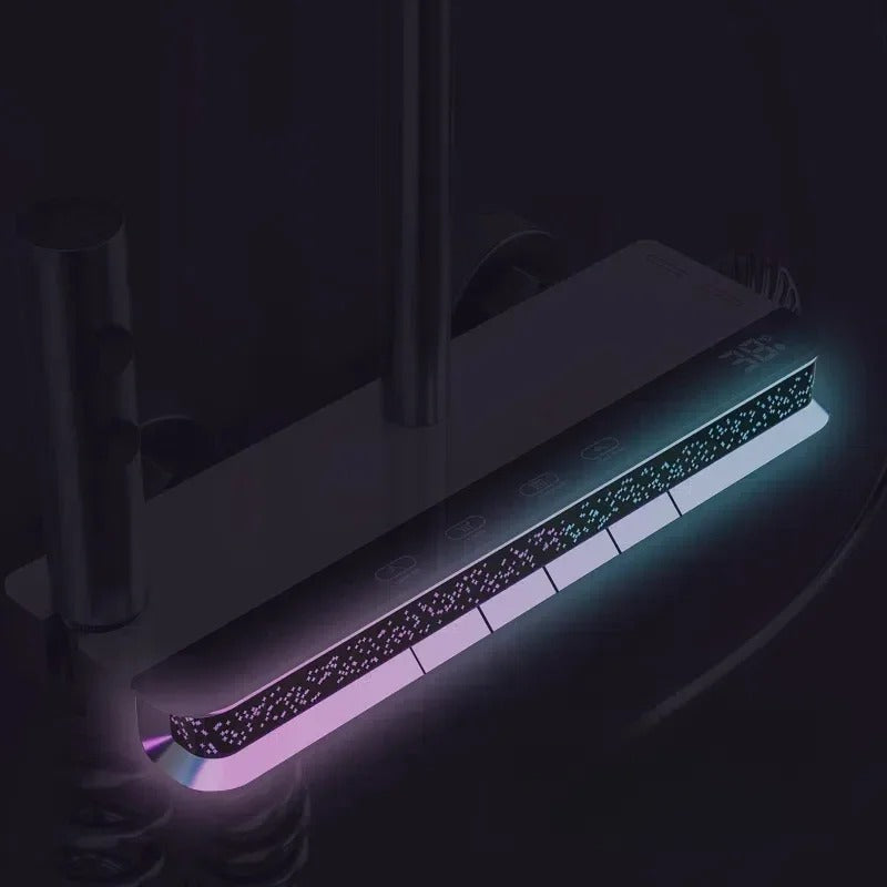 Coloană Duș NeoTherm – LED, Termostat, 4 Funcții, Alb, VST115