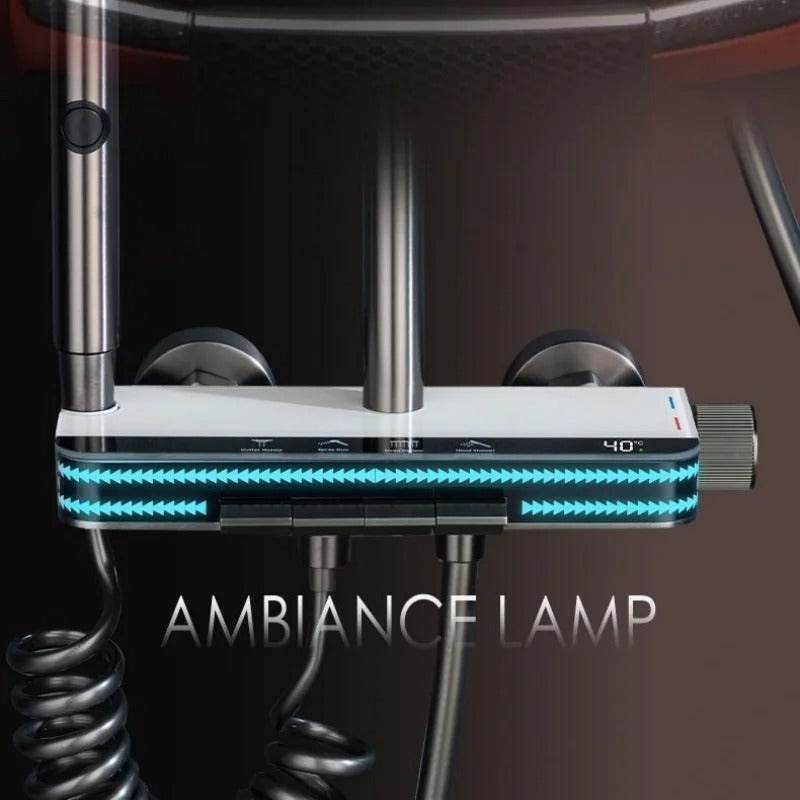 Coloană de Duș LuxTherm – Afișaj Digital & LED pentru O Experiență Premium, BSL12