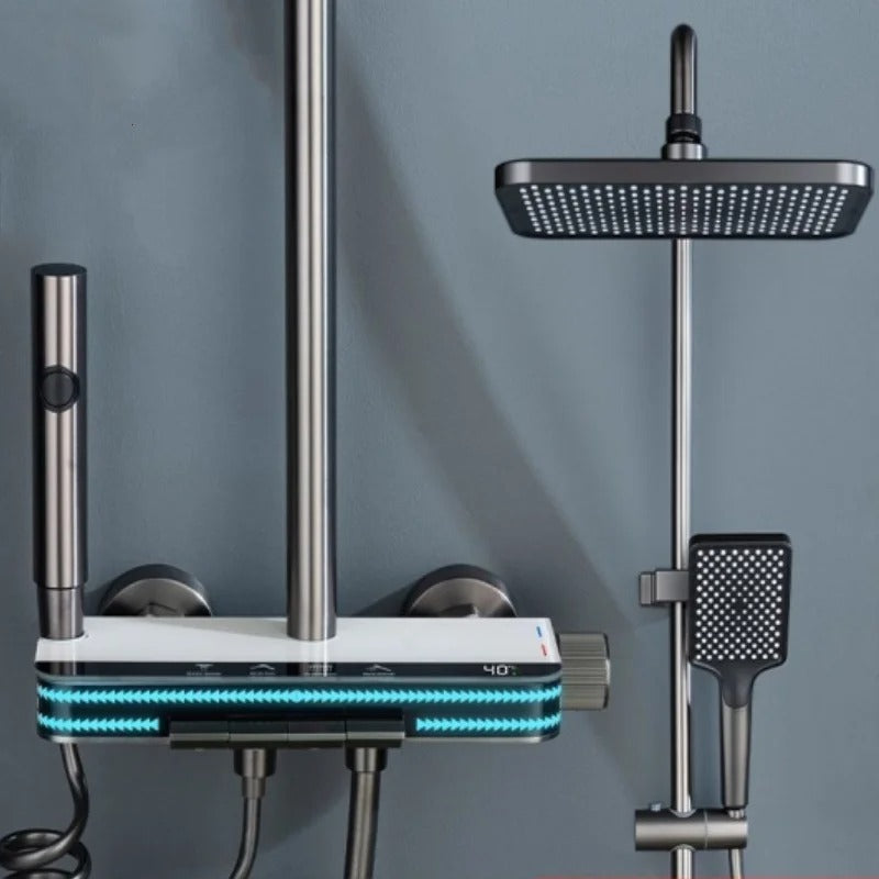Coloană de Duș LuxTherm – Afișaj Digital & LED pentru O Experiență Premium, BSL12