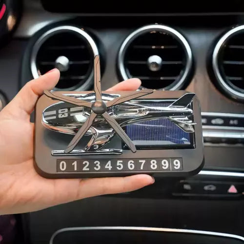 Difuzor Parfum Auto Solar – Odorizant cu Elice și Suport pentru Telefon